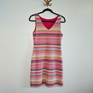 Vintage Missoni Classic Mulit colored Knit dress, 40